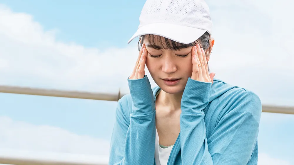 熱中症になる女性