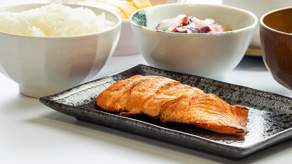 鮭の定食