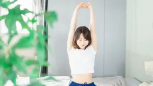 目覚めのよい女性