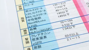 健康診断の結果