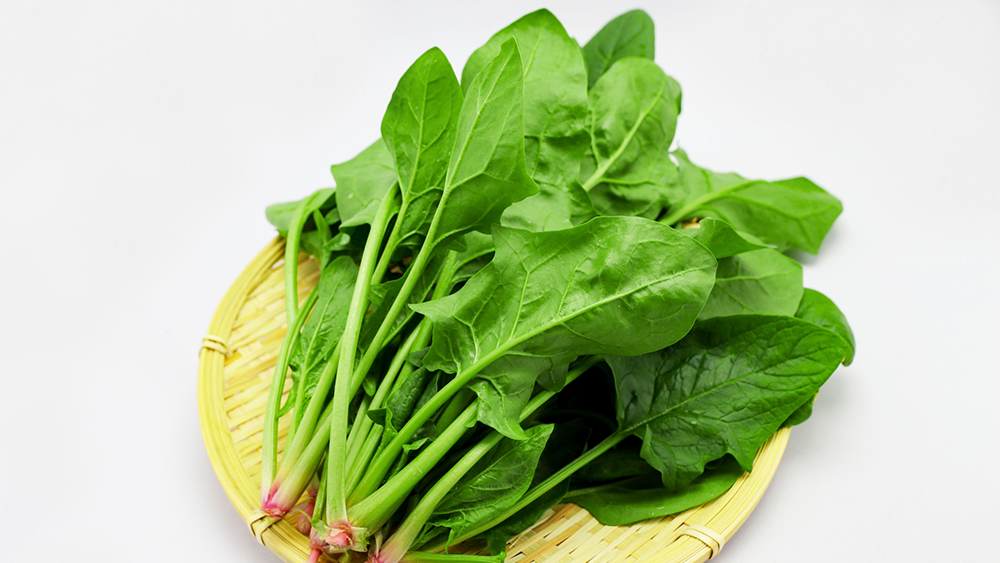 生のほうれん草