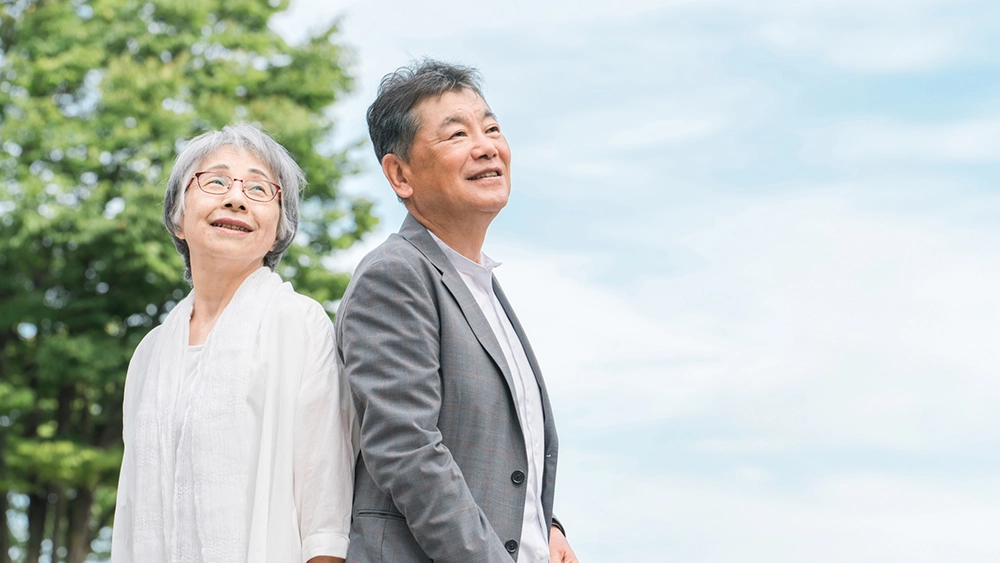 穏やかな高齢者夫婦